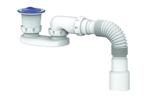 Сифон для поддона с гофрой 40/50, плоский Unicorn G22 thumbnail